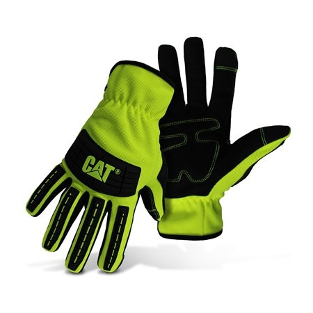 Gloves Mechanic Hivis Grn Med